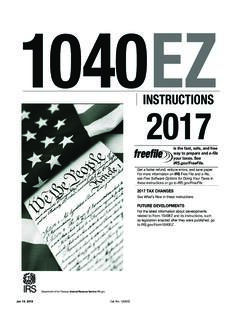 2017 Instruction 1040EZ - IRS tax forms