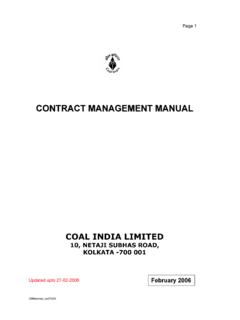 CONTRACT MANAGEMENT MANUAL