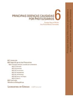 PRINCIPAIS DOEN&#199;AS CAUSADAS POR PROTOZO&#193;RIOS