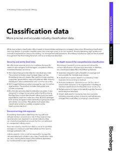 Classification data