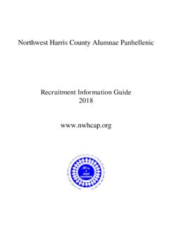 Recruitment Information Guide 2018 www.nwhcap