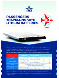 PASSENGERS TRAVELLING WITH LITHIUM BATTERIES
