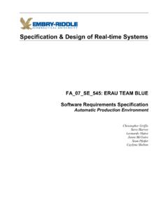 Specification &amp; Design of Real-time Systems
