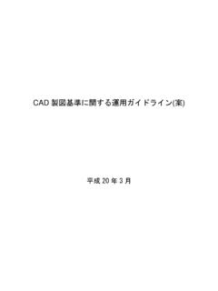 CAD 製図基準に関する運用ガイドライン 案