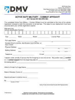 VP 258 - Active Duty Military Combat Affidavit - …