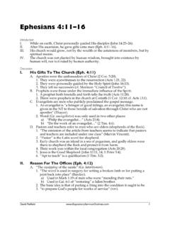 Exegetical Sermon Outline of Ephesians 4