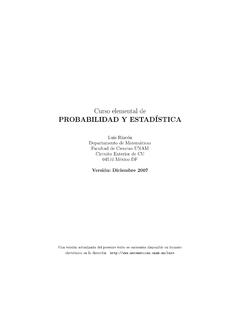 Curso elemental de PROBABILIDAD Y ESTAD&#180;ISTICA