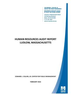 HUMAN RESOURCES AUDIT REPORT ... - Ludlow, …