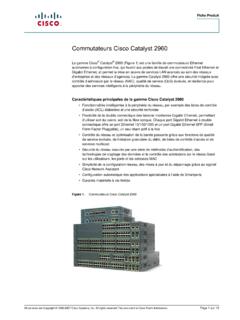 Commutateurs Cisco Catalyst 2960