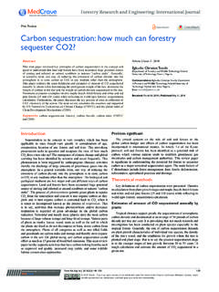 Carbon sequestration: how much can forestry sequester CO2?