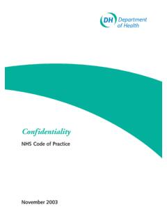 Confidentiality - NHS Code of Practice - GOV.UK