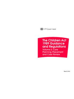 The Children Act 1989 Guidance and Regulations