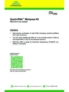 Quick-RNA™ Miniprep Kit - Zymo Research