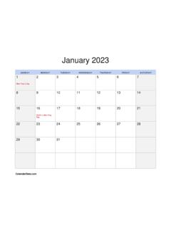 Year 2023 12 Month Calendar with holidays