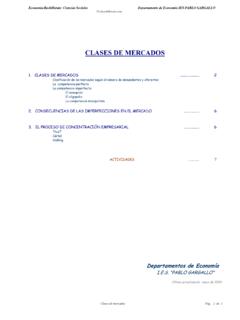 CLASES DE MERCADOS - ecobachillerato.com