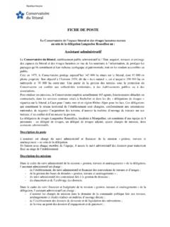 FICHE DE POSTE Assistant administratif - cdg69.fr