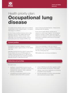 Occupational lung disease