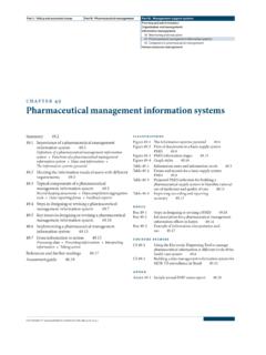 chapter 49 Pharmaceutical management …