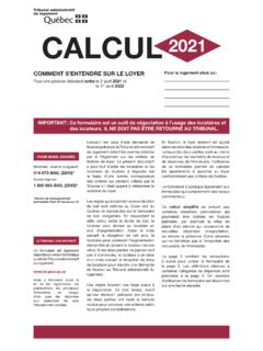 CALCUL 2021 - Tribunal administratif du logement