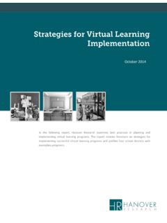 Strategies for Virtual Learning Implementation