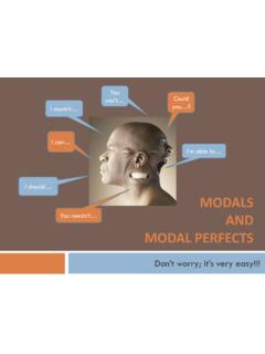 Modals and modal perfects