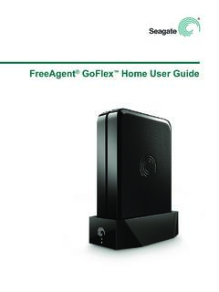 FreeAgent GoFlex Home User Guide - Seagate.com