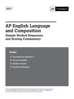 AP English Language and Composition - College …
