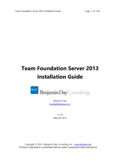 Team Foundation Server 2013 Installation Guide