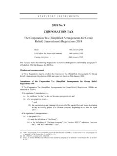 The Corporation Tax (Simplified Arrangements for …