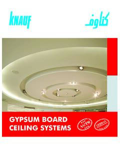 GYPSUM BOARD CEILING SYSTEMS - Knauf