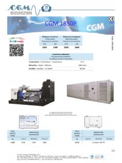 CGM 1850P - CGM Gruppi Elettrogeni