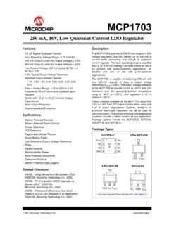 250 mA, 16V, Low Quiescent Current LDO Regulator - Farnell
