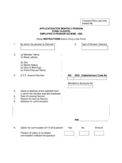 APPLICATION FOR MONTHLY PENSION FORM 10 …