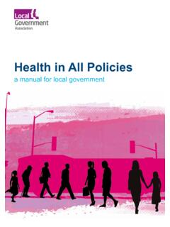 Health in All Policies - Local Government Association