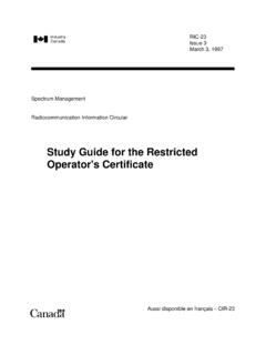 Study Guide for the Restricted Operator's Certificate