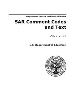 Companion to the EDE Technical Reference SAR Comment …