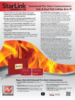 Commercial Fire Alarm Communicators: …