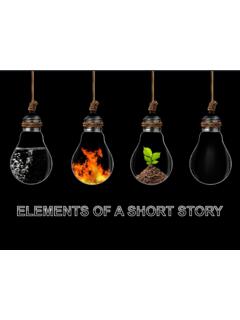 Elements of a Short Story - TeacherV.net