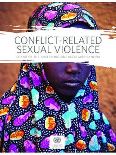 CONFLICT-RELATED SEXUAL VIOLENCE - United Nations