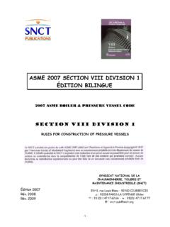 ASME BILINGUE SECTION VIII DIV 1 - SOMMAIRE - snct.org