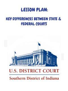 KEY DIFFERENCES BETWEEN STATE &amp; FEDERAL COURTS
