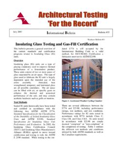 *Replaces Bulletin #11 Insulating Glass Testing and Gas ...