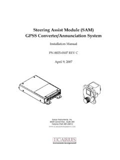 Steering Assist Module (SAM) GPSS Converter/Annunciation ...