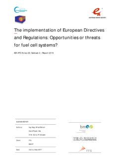 The implementation of European Directives and …