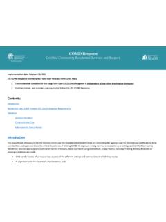 COVID Response Certified Community Residential Services ...