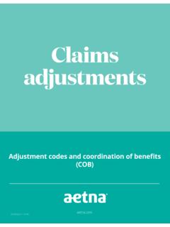 Adjustment codes and coordination of benefits (COB)