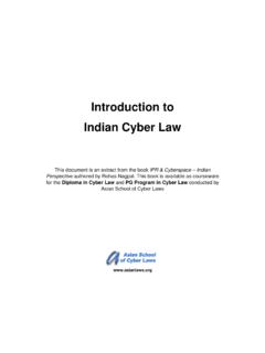 Introduction to Indian Cyber Law - OSOU