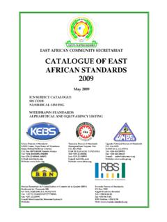 EAS CATALOGUE 2009 - Standards,Quality …