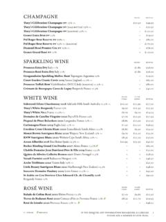 Davy's wine bars wine lists