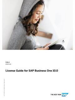 License Guide for SAP Business One 10